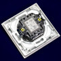 Выключатель двухклавишный Gunsan Eqona белый, с подсветкой (1401100100104 ) - недорого
