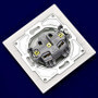 Электрическая одинарная розетка Gunsan Neoline белая, без заземления (1421100100113) - в интернет-магазине