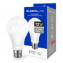 LED лампа GLOBAL A60 12W 3000К 220V E27 AL (1-GBL-165) - придбати