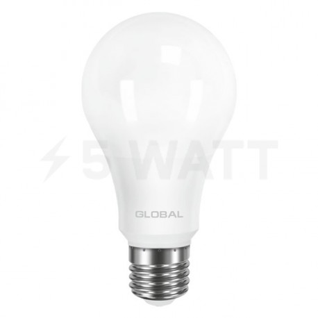 LED лампа GLOBAL A60 12W 4100К 220V E27 AL (1-GBL-166) - недорого