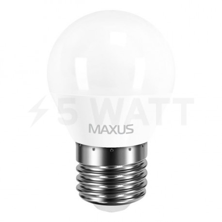 Набір LED ламп MAXUS G45 F 4W 4100К 220V E27  3 шт. (3-LED-5410) - недорого