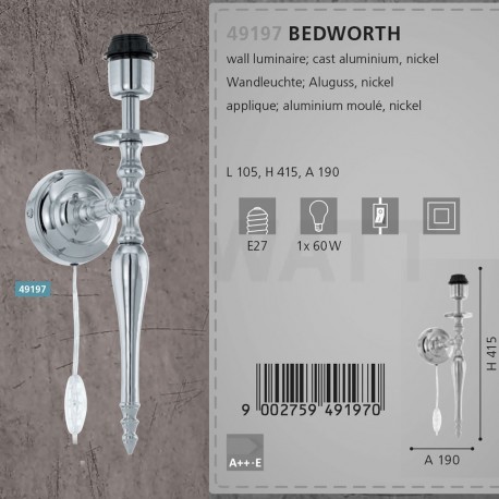 Бра EGLO Vintage Bedworth (49197) - недорого