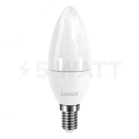 LED лампа MAXUS C37 CL-F 4W 3000К 220V E14 (1-LED-5311) - недорого