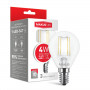 LED лампа MAXUS філамент, G45, 4W, 3000К,E14 (1-LED-547)