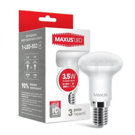 LED лампа MAXUS R39 3.5W 4100К 220V E14 (1-LED-552) - придбати