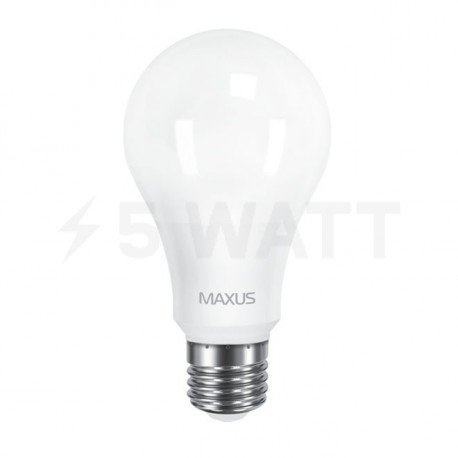 Набор LED ламп MAXUS A65 12W 3000К 220V E27 2 шт. (2-LED-563-P) - недорого
