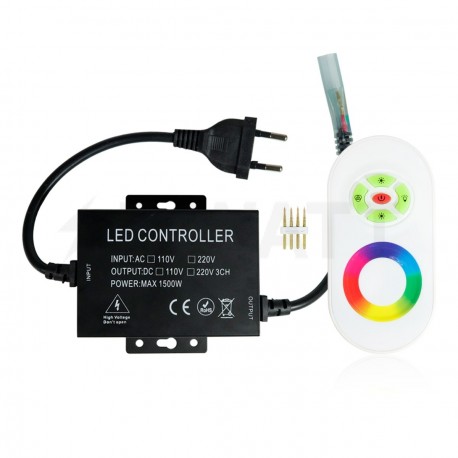 Контролер RGB 220В OEM 1500W-RF-5 кнопок - недорого