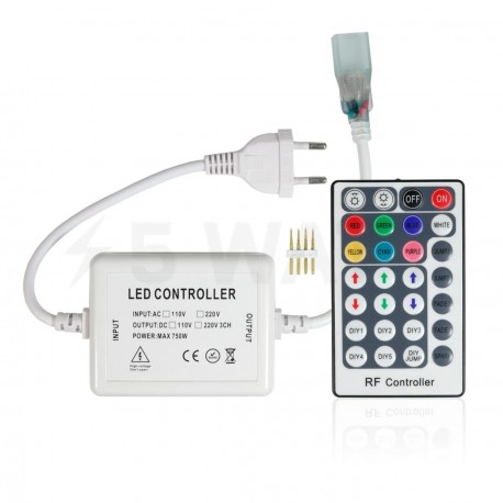 Контроллер RGB 220В OEM 750W-RF-28 кнопок - недорого