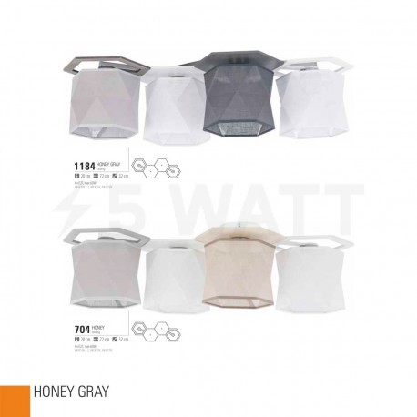 Люстра TK Lighting Honey Gray (1186) - магазин світлодіодної LED продукції