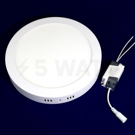 Светильник светодиодный Biom W-R18 W 18Вт накладной круглый белый - недорого