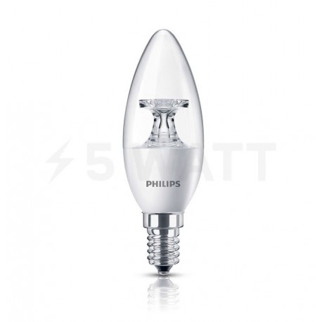 LED лампа PHILIPS LEDcandle ND B35 5.5-40W E14 2700K 230V (929001142507) - недорого