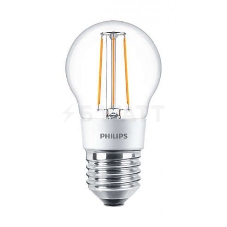 LED лампа PHILIPS LEDClassic P45 4.5-50W E27 2700K CL D Filament(929001227608) - придбати