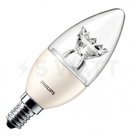 LED лампа PHILIPS Master LEDcandle DT B38 6-40W E14 2700K CL AP (929001140408) - придбати