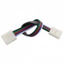 Конектор для світлодіодних стрічок OEM №22 10mm RGBW 2joints wire (дріт - 2 зажима) - придбати