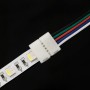 Конектор для світлодіодних стрічок OEM №22 10mm RGBW 2joints wire (дріт - 2 зажима) - в Україні