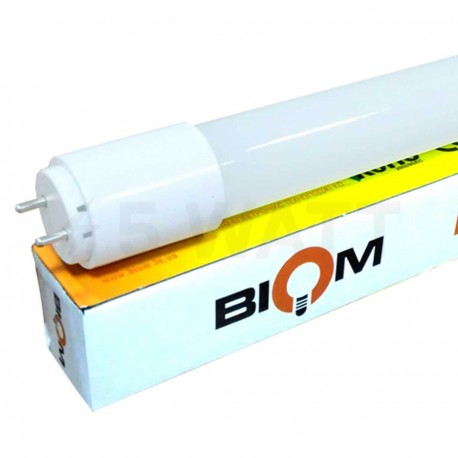 Светодиодная лампа Biom T8-GL-600-8W CW 6200К G13 стекло матовое - купить