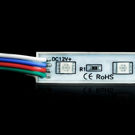 Світлодіодний модуль BRT 5050-3 led W 0.72W RGB, 12В, IP65 - недорого