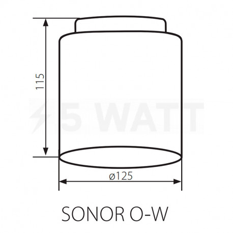 Точечный светильник KANLUX Sonor O-W (24360) - в интернет-магазине