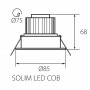Точечный светильник KANLUX Solim LED COB 5W-WW (23762) - магазин светодиодной LED продукции