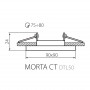 Точковий світильник KANLUX Morta CT-DTL50-SR (26718) - недорого