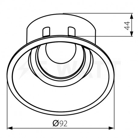 Точковий світильник KANLUX Ivri DTO-W (26736) - в інтернет-магазині
