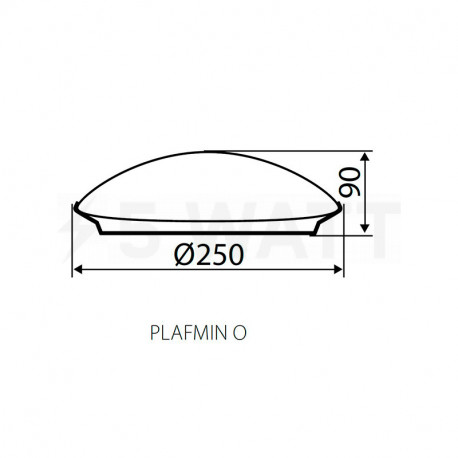 Потолочный светильник KANLUX Plafmin O (25690) - в интернет-магазине