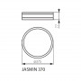 Стельовий світильник KANLUX Jasmin 370-W/M (23127) - недорого