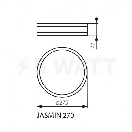 Потолочный светильник KANLUX Jasmin 270-WE (23120) - в Украине