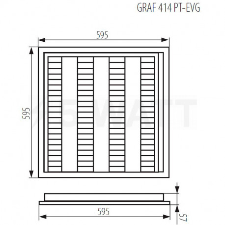 Потолочный светильник KANLUX Graf 414 PT-EVG (4830) - недорого