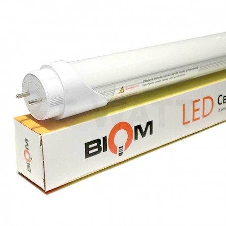 Светодиодная лампа Biom T8-1200-18W CW 6200К G13 матовая - купить
