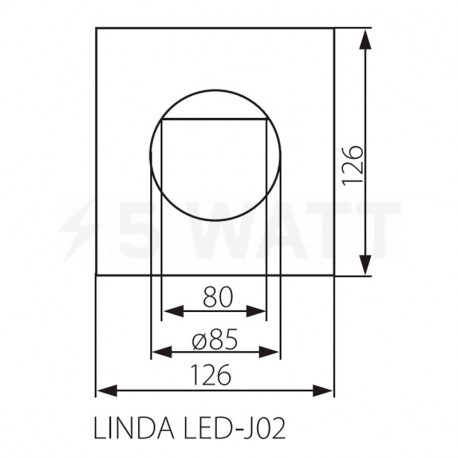 Вуличний ліхтар KANLUX Linda LED-J02 (4681) - в Україні