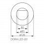 Вуличний ліхтар KANLUX Dora LED-J01 (4680) - в інтернет-магазині