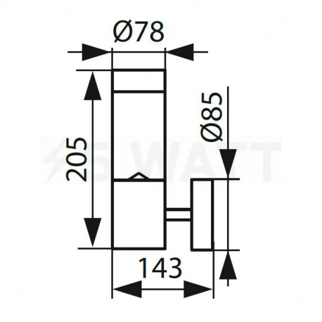 Настенный уличный светильник KANLUX Sobi PV 21 (25760) - недорого