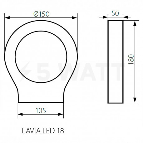 Декоративний вуличний світильникKANLUX Lavia LED 18 (23560) - в інтернет-магазині