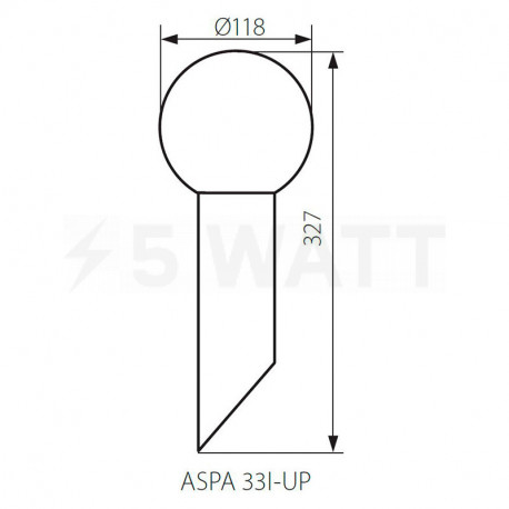 Настенный уличный светильник KANLUX Aspa 33I-UP (23600) - недорого