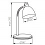 Настольная лампа KANLUX Zara HR-40-BL (7562) - недорого