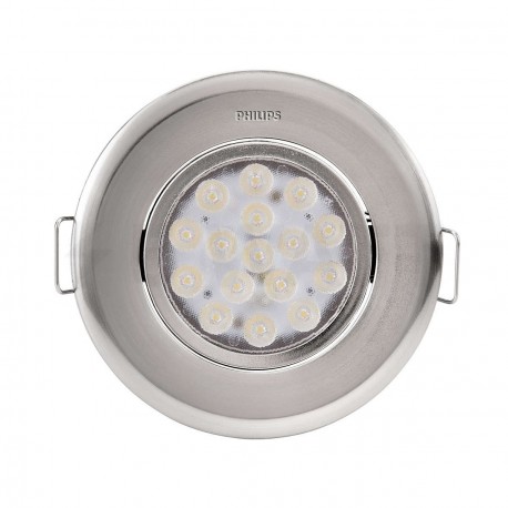 Світильник світлодіодний PHILIPS 47040 LED 5W 2700K Nickel вбудований круглий (915005089001) - недорого