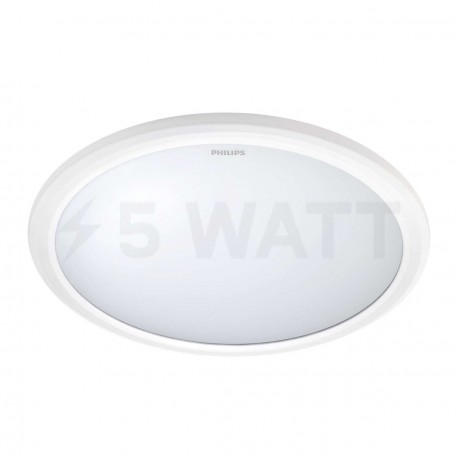 Светильник светодиодный PHILIPS 31817 LED 12W 2700K IP65 White накладной круглый (915004489501) - купить
