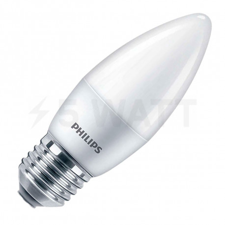 LED лампа PHILIPS ESSLEDCandle 6.5-75W E27 840 B35NDFR RCA (929001887207) - купить