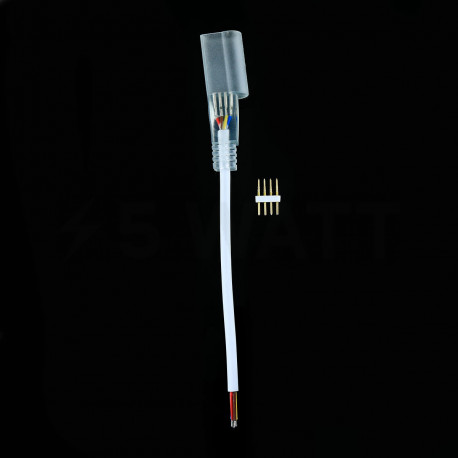 Конектор для стрічки NEON RGB 12В 4pin-провод - недорого