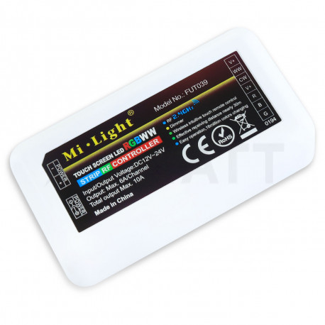 Контроллер Mi-light RGB+CCT 10А -2,4G RF Wi-Fi 5 каналов FUT039 (ML039-RGB+CCT) - купить