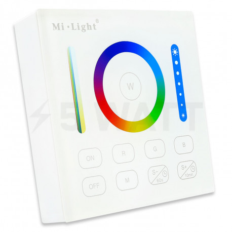 Панель керування Mi-light RGB/RGBW/CCT Touch контролер 2,4G RF 1 зона White (BL0) - придбати