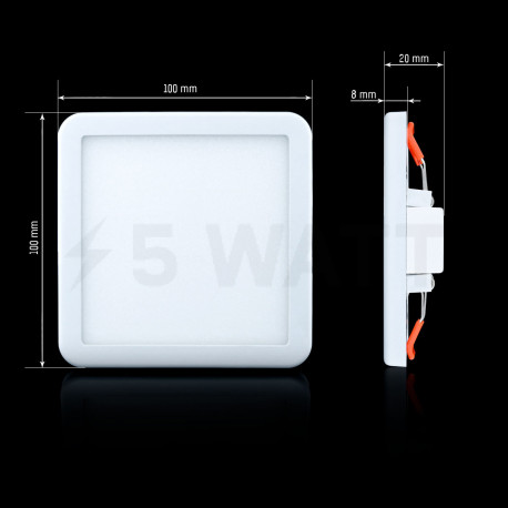 Світильник світлодіодний Biom СL-S9W-5/2 NEW 9Вт квадратний 5000К - недорого