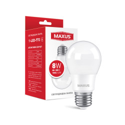 LED лампа MAXUS A55 8W 3000K 220V E27 (1-LED-773)