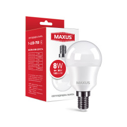 LED лампа MAXUS G45 8W 4100K 220V E14 (1-LED-750)