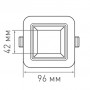 Світильник світлодіодний MAXUS 3-step 9W 3000/4100K квадратний (1-MAX-01-3-SDL-09-S) - недорого