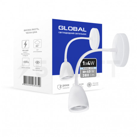 Спот GLOBAL GWL-01C 4W 4100K белый (1-GWL-10441-CW) - купить