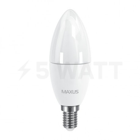 LED лампа MAXUS C37 6W 4100К 220V E14 (1-LED-534-02) - недорого