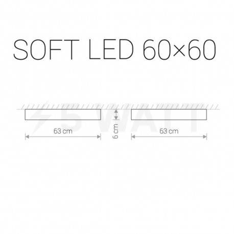 Стельовий світильник NOWODVORSKI Soft LED 9530 - недорого