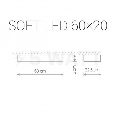 Стельовий світильник NOWODVORSKI Soft LED 9532 - недорого